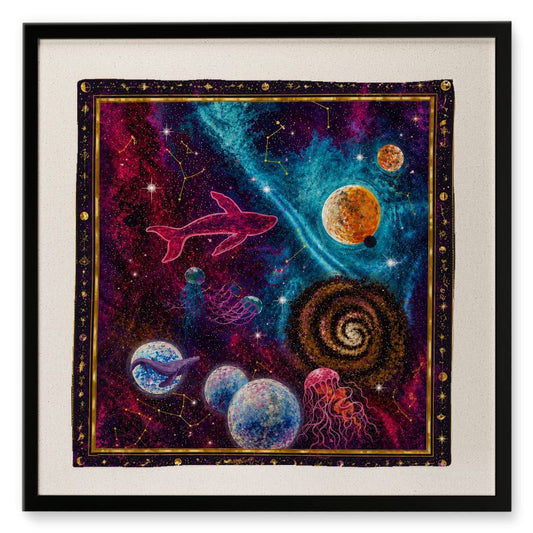 Framed Silk Scarf