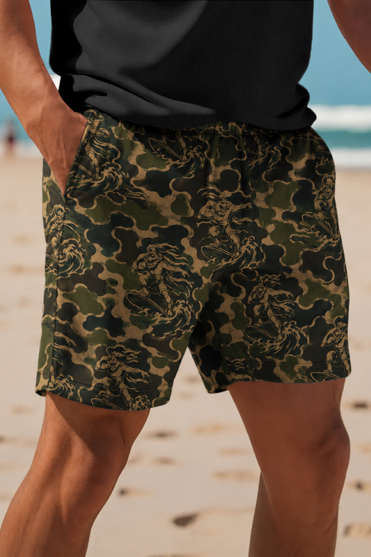 Luxury Club TURBO Camo Swim Trunks