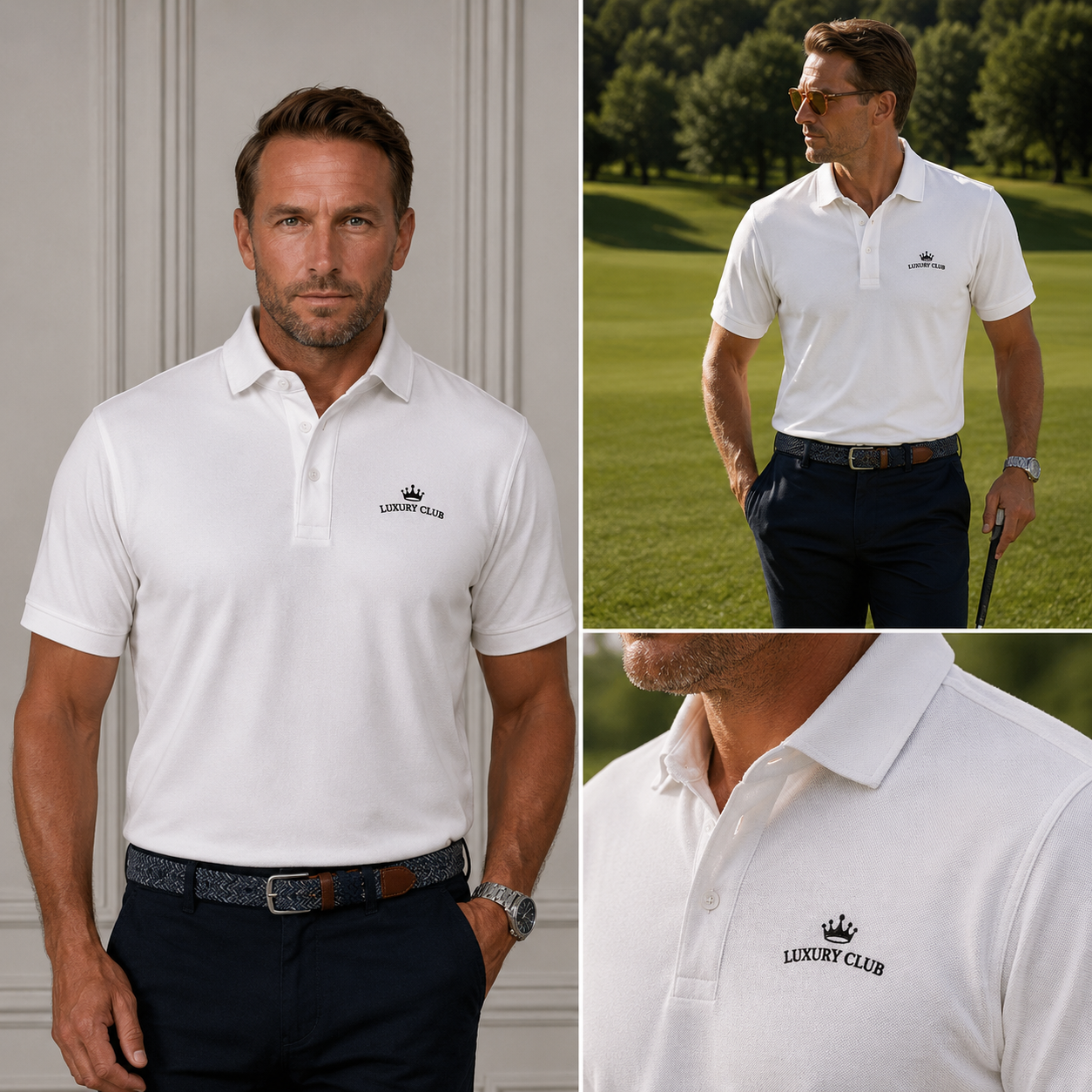 Luxury Vacations Premium Piqué Polo Shirt