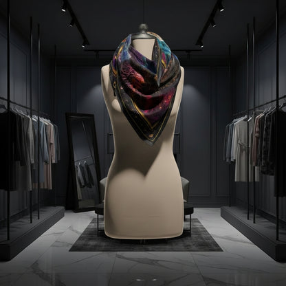 Luxury Club Cosmic Ocean Silk Scarf