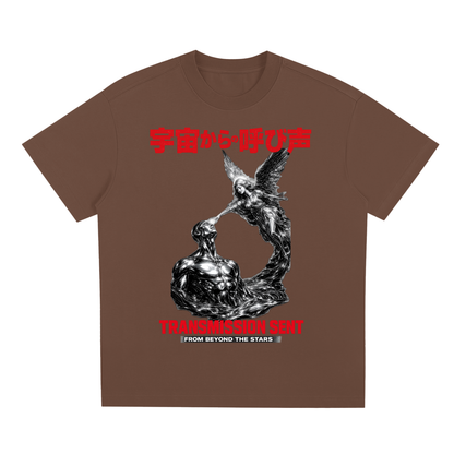 justo,pax,t,shirt,cosmic,calling,boxed,tee,oversized,kanji,japanese,positive,wear,clothing,wisdom,good,messege,shirts,angels,blessings