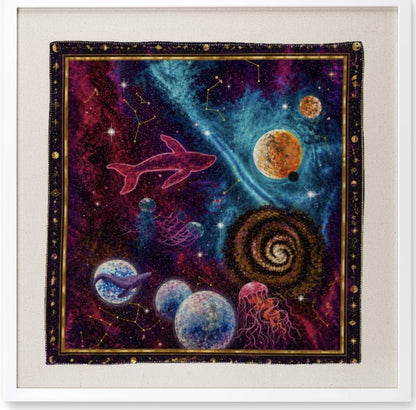 Framed Silk Scarf