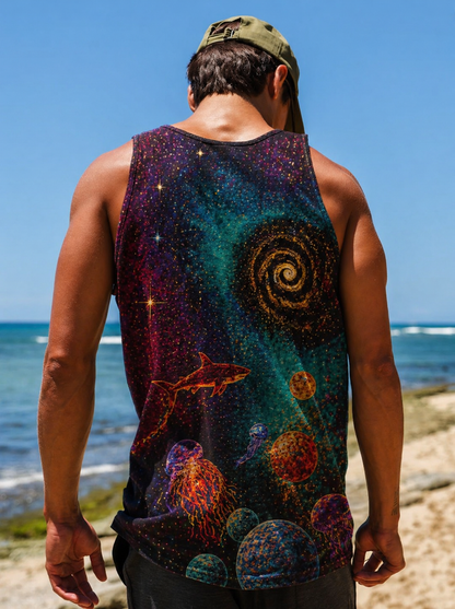 Luxury Club Cosmic Ocean Men's Tank Top