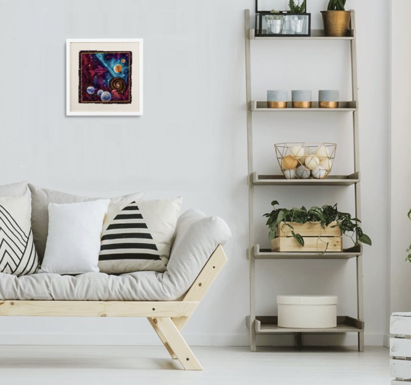 Framed Silk Scarf
